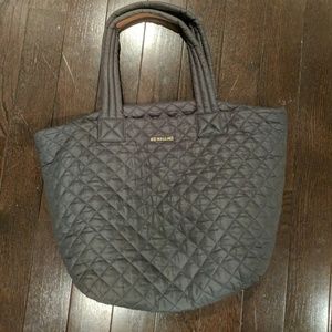 MZ Wallace medium grey quilt tote